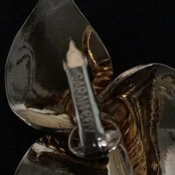 Sarah Coventry Golden Trillum Clip On Vintage in box - Picture 4 of 4